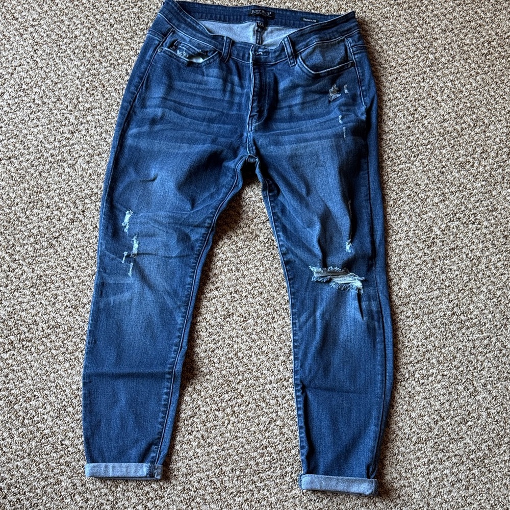 Judy Blue Skinny Jeans - Dark Blue